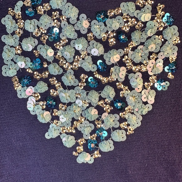 Crewcuts Navy Blue Kids Sweatshirt with Heart Design - Blue Valentine 💌 - Picture 6 of 7